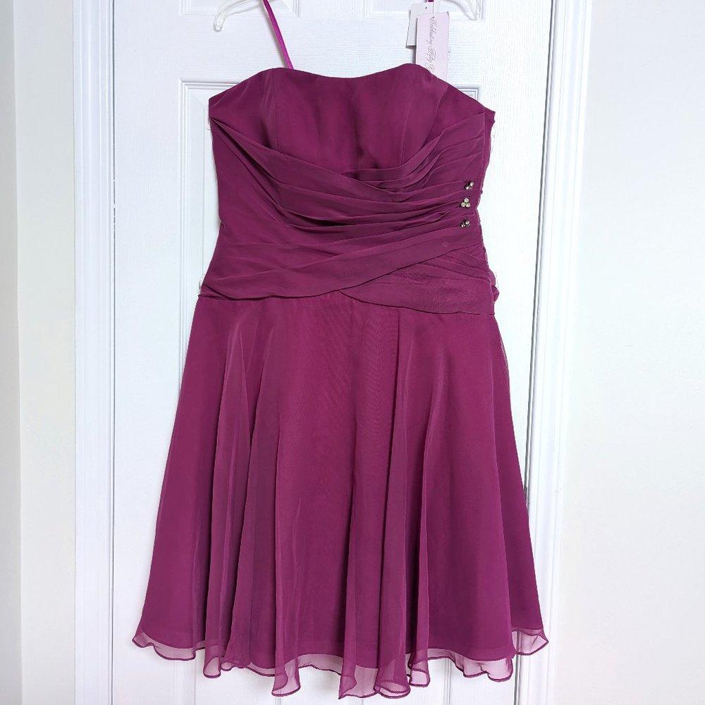 NWT Raspberry Mori Lee Short Formal Dress